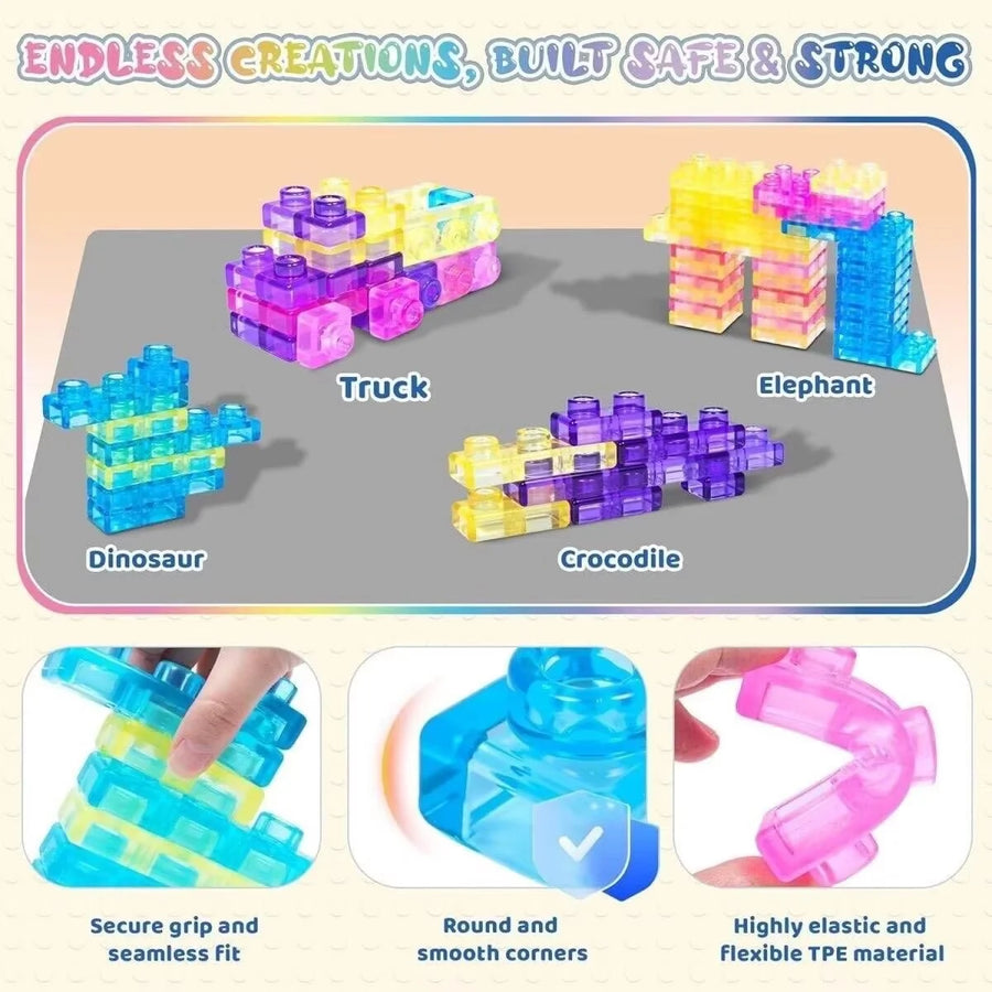 Magi Bloc truck, elephant, dinosaur and crocodile builds