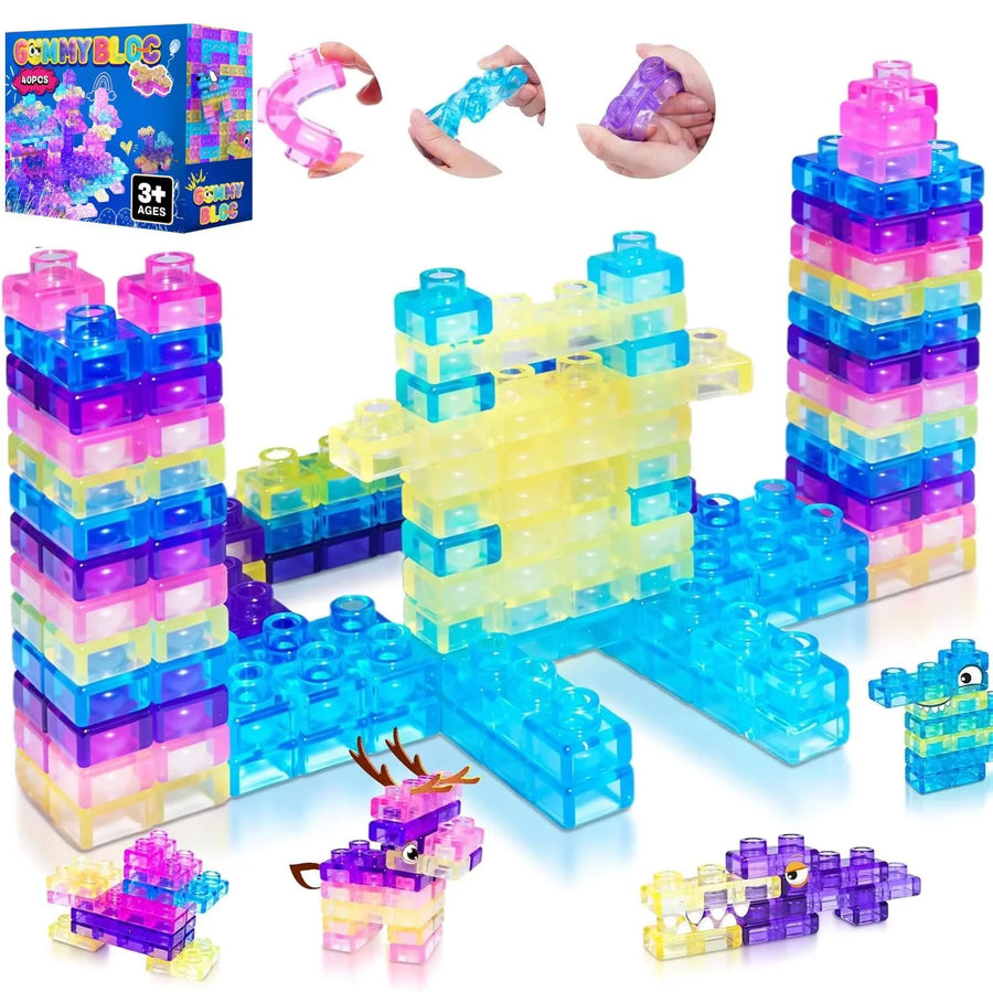 Magi Bloc castle build and squish texture close-ups